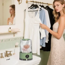 LAVATRICE PORTATILE PULIZIA MUTANDE SILENZIOSA WIRELESS PER DORMITORI CAMPEGGIO VIAGGIO