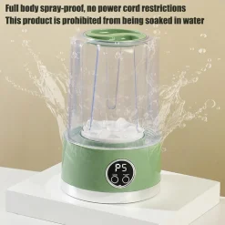 LAVATRICE PORTATILE PULIZIA MUTANDE SILENZIOSA WIRELESS PER DORMITORI CAMPEGGIO VIAGGIO