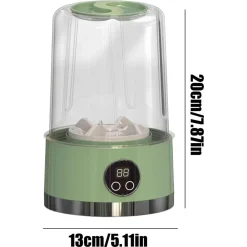 LAVATRICE PORTATILE PULIZIA MUTANDE SILENZIOSA WIRELESS PER DORMITORI CAMPEGGIO VIAGGIO