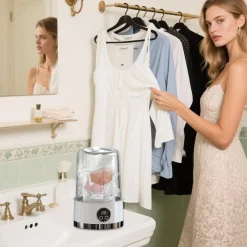 LAVATRICE PORTATILE PULIZIA MUTANDE SILENZIOSA WIRELESS PER DORMITORI CAMPEGGIO VIAGGIO