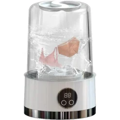 LAVATRICE PORTATILE PULIZIA MUTANDE SILENZIOSA WIRELESS PER DORMITORI CAMPEGGIO VIAGGIO