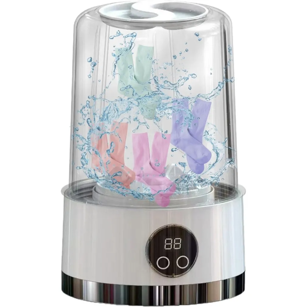 LAVATRICE PORTATILE PULIZIA MUTANDE SILENZIOSA WIRELESS PER DORMITORI CAMPEGGIO VIAGGIO