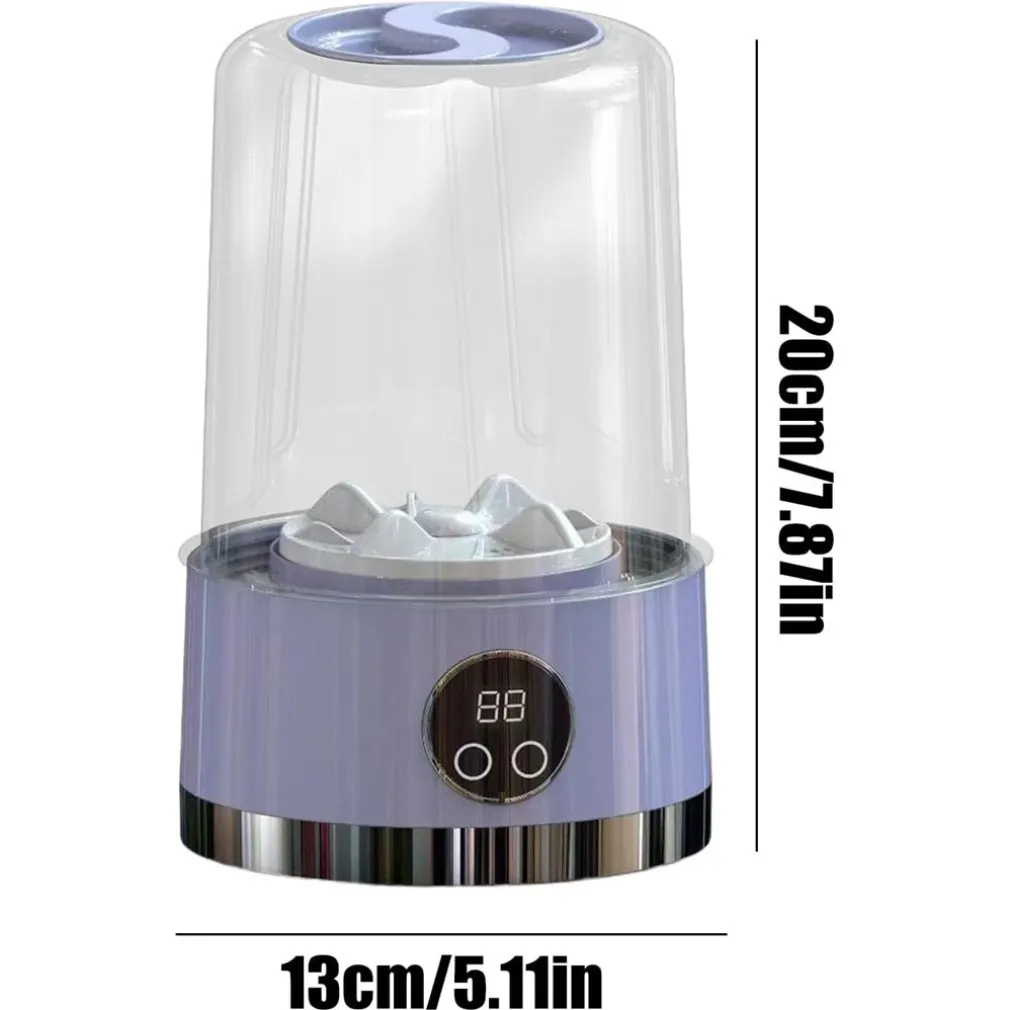 LAVATRICE PORTATILE PULIZIA MUTANDE SILENZIOSA WIRELESS PER DORMITORI CAMPEGGIO VIAGGIO