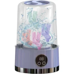 LAVATRICE PORTATILE PULIZIA MUTANDE SILENZIOSA WIRELESS PER DORMITORI CAMPEGGIO VIAGGIO