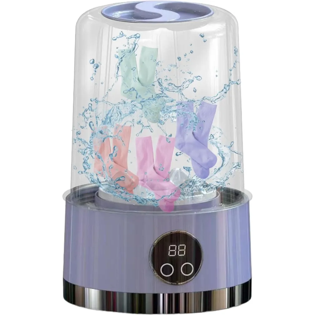 LAVATRICE PORTATILE PULIZIA MUTANDE SILENZIOSA WIRELESS PER DORMITORI CAMPEGGIO VIAGGIO