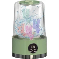 LAVATRICE PORTATILE PULIZIA MUTANDE SILENZIOSA WIRELESS PER DORMITORI CAMPEGGIO VIAGGIO