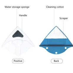 LAVAVETRI MAGNETICO PULISCI VETRO CON CALAMITA PULIZIA VETRI MAGNETICO ANGOLARE