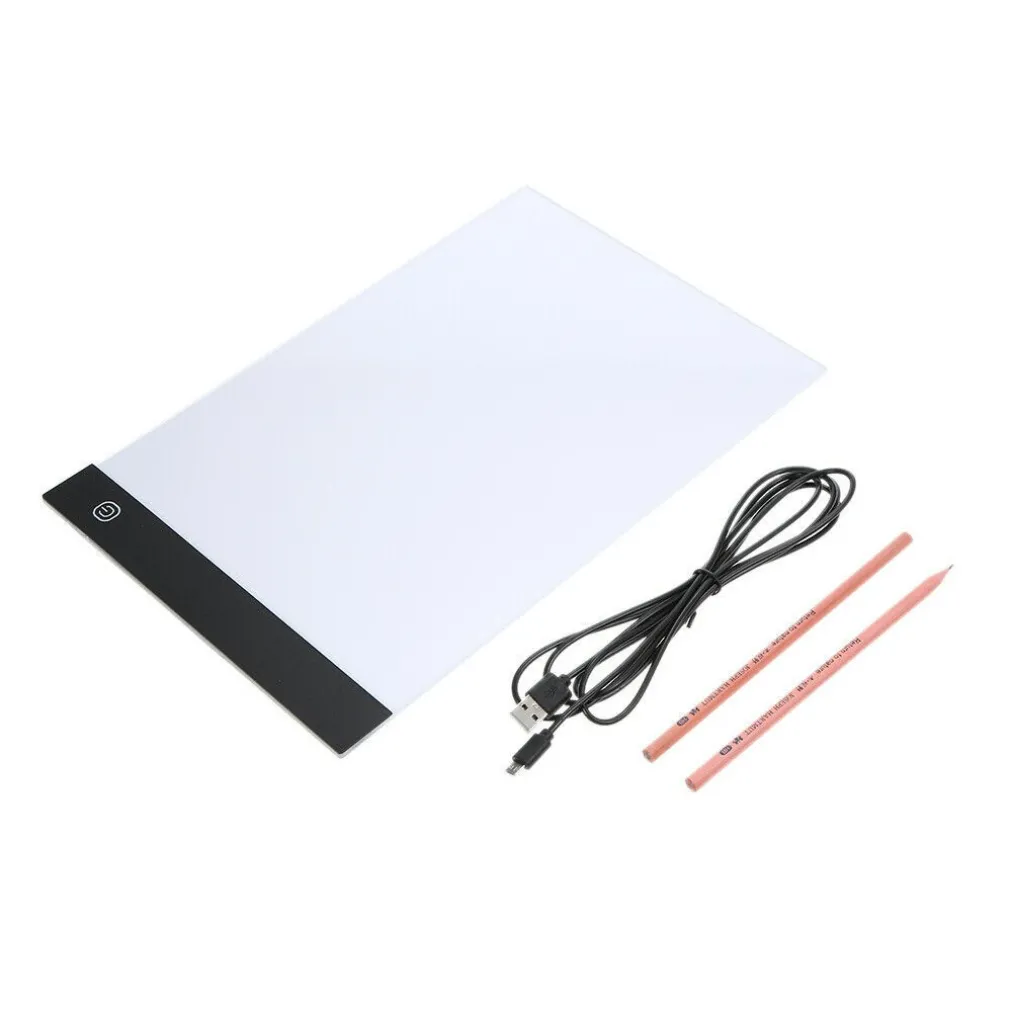 LED ART LIGHT PAD TAVOLO SUPPORTO LUMINOSO PER TRACCIARE DISEGNI ARTISTI FTO A4