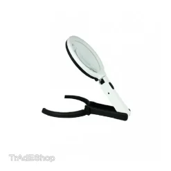 LENTE DI INGRANDIMENTO DA TAVOLO LAMPADA CON 10 LED PORTATILE 120 MM A 28MM