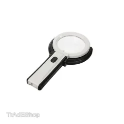 LENTE DI INGRANDIMENTO DA TAVOLO LAMPADA CON 10 LED PORTATILE 120 MM A 28MM