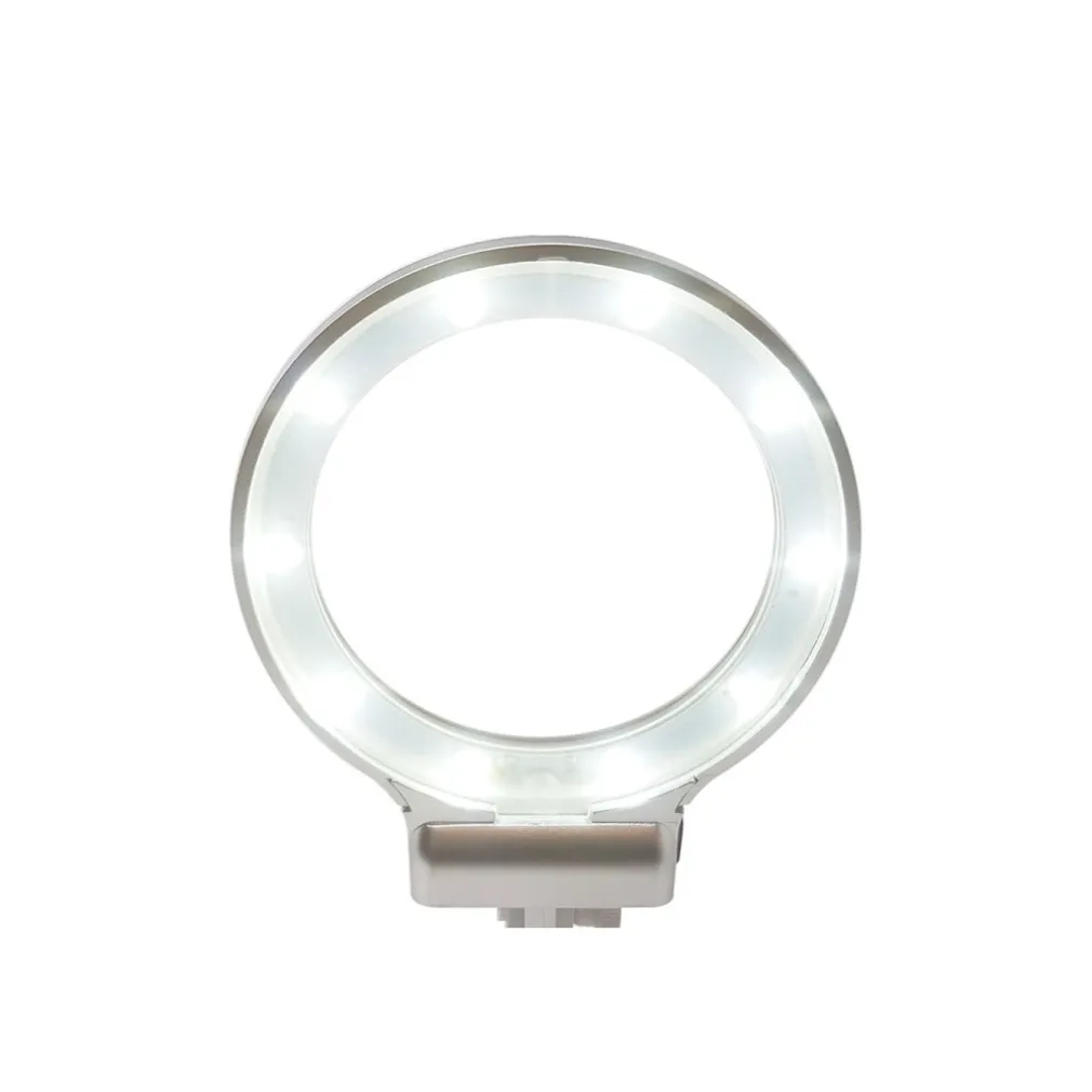 LENTE INGRANDIMENTO PINZE DA TAVOLO LUCE LED RIPARAZIONI SALDATURE ORIENTABILE