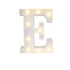 LETTERA E LUMINOSA CON LUCI LED A BATTERIA DECORAZIONI PER LA CASA DIM. 22 CM