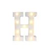 LETTERA H LUMINOSA CON LUCI LED A BATTERIA DECORAZIONI PER LA CASA DIM. 22 CM