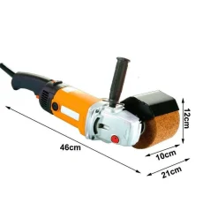 LEVIGATRICE A RULLO SPAZZOLATURA SATINATURA METALLI SMERIGLIATRICE 1900W MOD 120