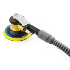 LEVIGATRICE ORBITALE AD ARIA CON TUBO ASPIRA POLVERE PER COMPRESSORE 6" 150mm