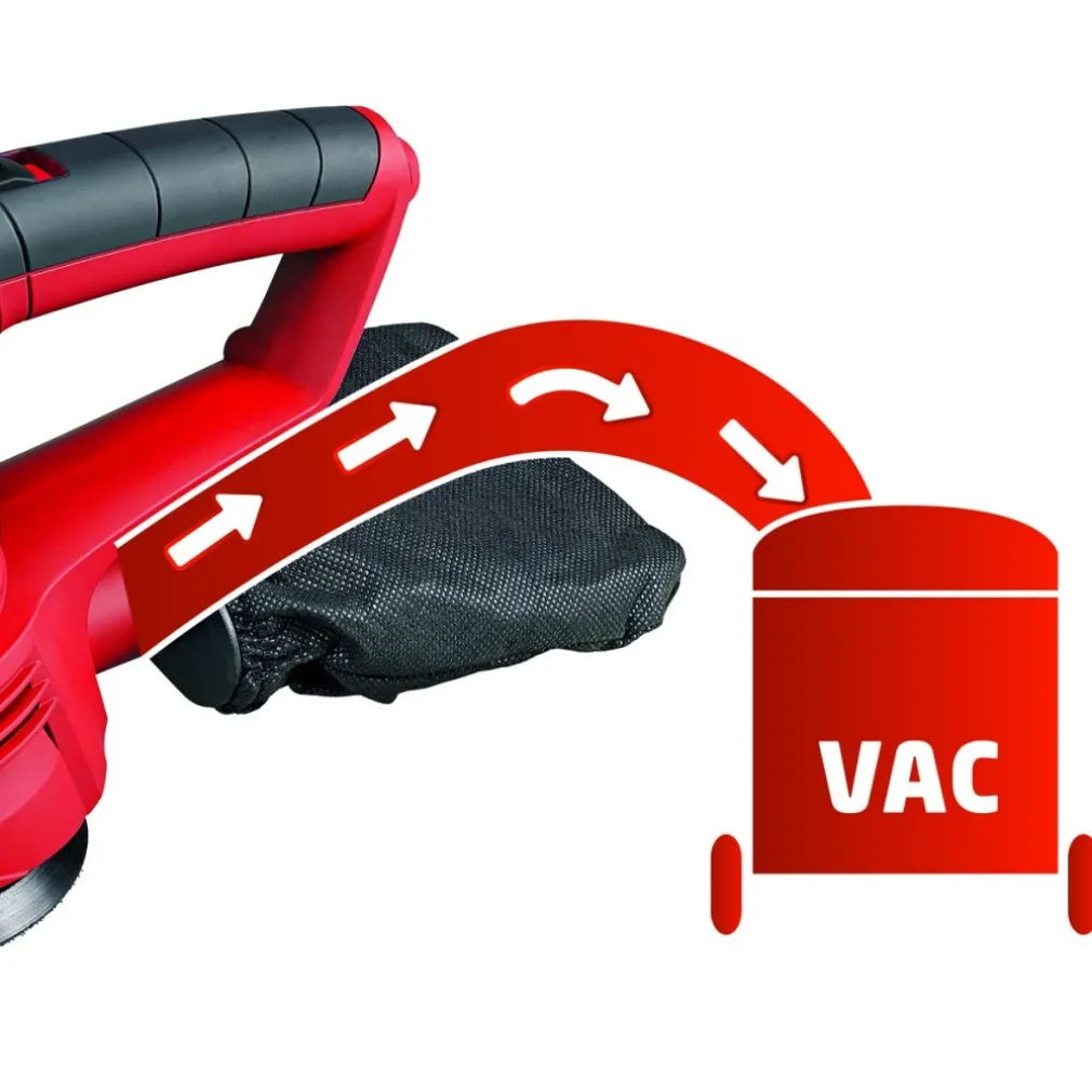 LEVIGATRICE ROTO ORBITALE EINHELL TC-RS 38E SCARTAVETRATRICE CON RACCOGLIPOLVERE