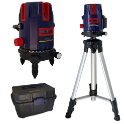 LIVELLA LASER TRACCIATORE AUTOLIVELLANTE 360º ROTAZIONE BOLLA DIGITALE RLL-G5