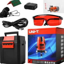 LIVELLA LASER TRACCIATORE AUTOLIVELLANTE 360º ROTAZIONE BOLLA DIGITALE 2 LINEE