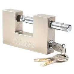 LUCCHETTO ANTISCASSO CATENACCIO 100MM CORAZZATO BLINDATO 3 CHIAVI SERRANDA