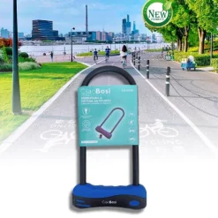 LUCCHETTO CATENA CATENACCIO ACCIAIO FORMA U PER BICI BICICLETTA MOTO MTB CX-9548