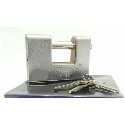 LUCCHETTO CORAZZATO ANTISCASSO 90MM CON 3 CHIAVI ANTIFURTO CORAZZATO