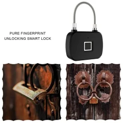 LUCCHETTO SERRATURA SMART IMPRONTA DIGITALE TELECOMANDO SENZA CHIAVE APP Q-P63