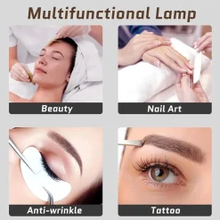 LUCE A MEZZA LUNA PER SCRIVANIA LAMPADA LUNARE A LED PER UNGHIE TRUCCO ESTETISTA