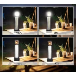 LUCE DI EMERGENZA SOLARE RICARICABILE HEL-2866T 30W LED CON TECNOLOGIA INTELLIGENTE