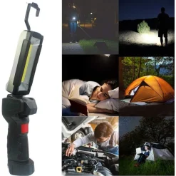 LUCE LAVORO LED RICARICABILE USB TORCIA ATTACCO MAGNETICO 5 MODALITÀ ANTISCIVOLO