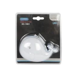 LUCE LED NOTTURNA FORMA DI DELFINO LUCE BIANCA LAMPADA CAMERETTA BAMBINI XC-1961