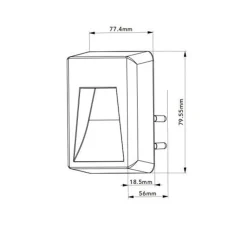 LUCE NOTTURNA A LED 0.5W CON ACCENSIONE TOUCH LAMPADA CON SPINA PUNTO LUCE XGCMD-004