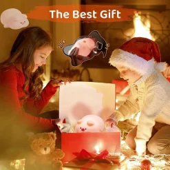 LUCE NOTTURNA FORMA MAIALE PER BAMBINI IN SILICONE DIMMERABILE LAMPADA RICARICABILE