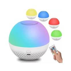 LUCE NOTTURNA LED RGB TELECOMANDO BATTERIA RICARICABILE 1.8 WATT DC5V CY-PG01