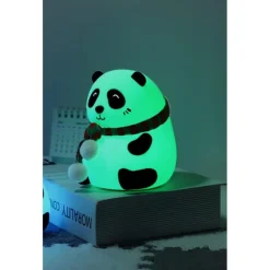 LUCE NOTTURNA PANDA LED SENSORE TOUCH LAMPADA DA TAVOLO USB RICARICABILE CAMERA