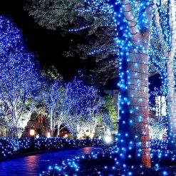 LUCI LED ALBERO DI NATALE USB BLUETOOTH APP INTERNO CON TELECOMANDO 20MT 200 LED