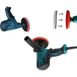 LUCIDATRICE PROFESSIONALE LEVIGATRICE AUTO CARROZZERIA LUCIDATORE 125MM 600WATT