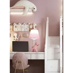 LUME ABAT JOUR COMODINO PER CAMERETTA LAMPADA A CAVALLO E27 RESINA LUMETTO D16