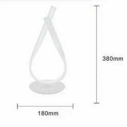 LUME INTRECCIATO LED BIANCO 12 WATT LAMPADA DA TAVOLO MODERNO DOPPIA LUCE 32705