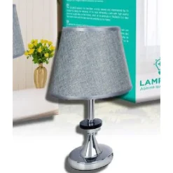 LUME LAMPADA DA TAVOLO ABAT JOUR COMODINO COMÒ ARREDO CAMERA CASA LUCE TX-9770