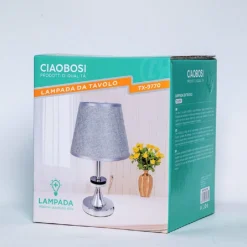 LUME LAMPADA DA TAVOLO ABAT JOUR COMODINO COMÒ ARREDO CAMERA CASA LUCE TX-9770