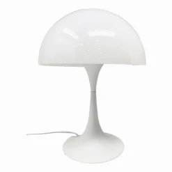 LUME MODERNO BIANCO ABAT JOUR ATTACCO E27 LAMPADA DA TAVOLO SCRIVANIA LUMETTO D12