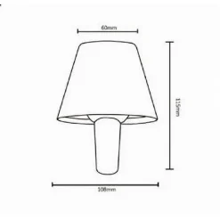 LUME TESTA LUMETTO LED 2.8 W RICARICABILE DIMMMERABILE CCT 3 COLORI LUCE D10-3C