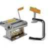 MACCHINA PER PASTA DA CUCINA IN ACCIAIO CROMATO MANUALE FETTUCCINE TAGLIOLINI