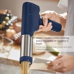 MACCHINA PER PASTA ELETTRICA WIRELESS AUTOMATICA PORTATILE CUCINA CON 3 STAMPI