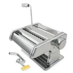 MACCHINA PER PASTA MANUALE DA CUCINA IN ACCIAIO CROMATO FETTUCCINE TAGLIOLINI