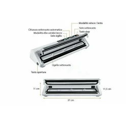 MACCHINA PER SOTTOVUOTO ALIMENTI 30 CM CONFEZIONA CIBO CASA 110W VS6620