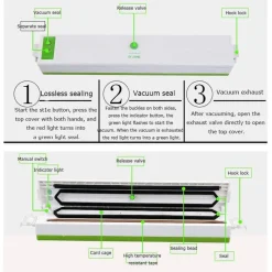 MACCHINA PER SOTTOVUOTO ALIMENTI PROFESSIONALE 30 CM CONFEZIONA CIBO CASA 100W