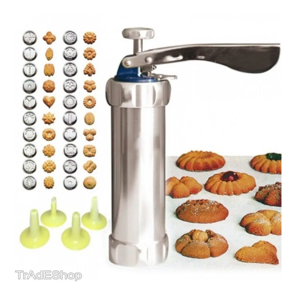 MACCHINA SIRINGA PER BISCOTTI DOLCI FATTI IN CASA CUCINA CAKE DESIGN + FORMINE