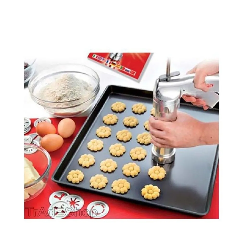MACCHINA SIRINGA PER BISCOTTI DOLCI FATTI IN CASA CUCINA CAKE DESIGN + FORMINE