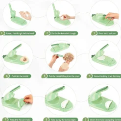 MACCHINA STAMPO PER GNOCCHI E RAVIOLI PRESSA PER PASTA UTENSILE DA CUCINA 2IN1